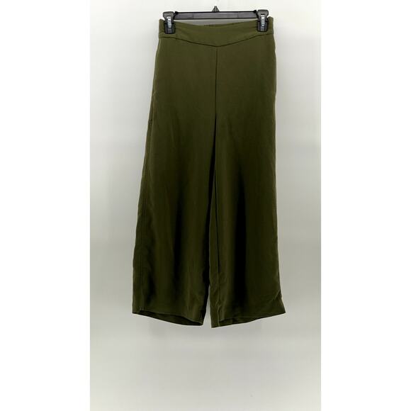 Madewell Pants - MADEWELL Women's Kale Green Pull-On Drapey Wide-Leg Huston Pants SZ XS